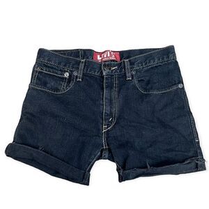 LEVI’S URBAN OUTFITTERS CUTOFF DENIM SHORTS INDIGO BLUE WAIST 28